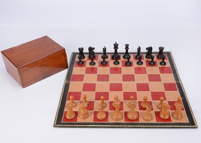 Lot 131 - An early 20th century Jaques and Son Staunton Chessmen