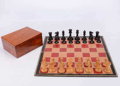 Lot 134 - A Staunton for George Bussey chessmen