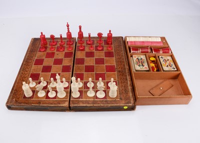 Lot 137 - A late 19th century games book box