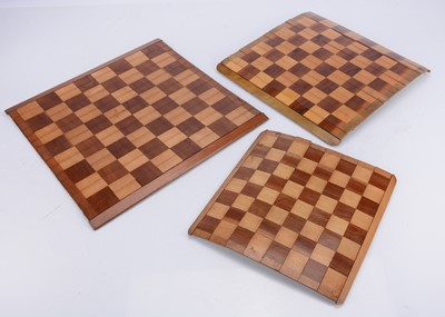 Lot 145 - Three rolled travelling chess boards