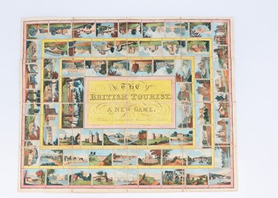Lot 168 - An Edward Wallis ‘The British Tourist - A New Game’ printed folding game, circa 1830