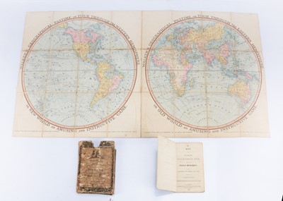 Lot 169 - A ‘Walker’s Geographical Pastime or Tour Through the Western Hemisphere or New World - An Amusing and Instructive Game’ printed folding game, circa 1816