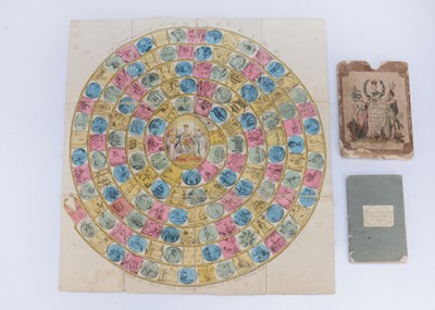 Lot 179 - A John Harris ‘An Interesting Jubilee Game’ printed folding game, circa 1810