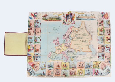 Lot 183 - A David Ogilvy ‘Crowned Heads or Contemporary Sovereigns - An Instructive Game’ printed folding game, circa 1845