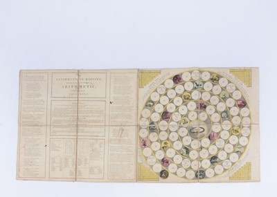 Lot 184 - A John Wallis ‘An Arithmetical Pastime - Intend to Infuse the Rudiments of Arithetic under the idea of Amusement’ printed folding game, circa 1798