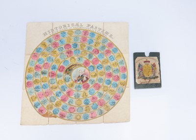 Lot 188 - An Edward Wallis ‘Historical Pastime - A New Age of the History of England’ printed folding game, circa 1832