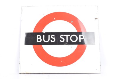 Lot 567 - Enamelled LT Bus Stop Sign