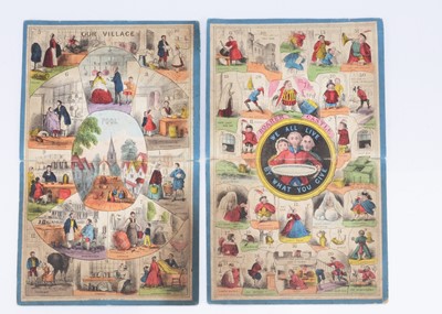 Lot 192 - Two Standring & Co folded board games, circa 1860s