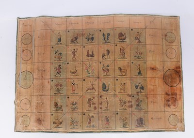Lot 193 - An 18th century Gioco da tavolo Biribisso Italian gambling game