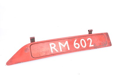 Lot 568 - Routemaster Bonnet Fleet Number Plate