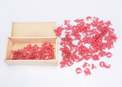 Lot 216 - An 19th century bone alphabet