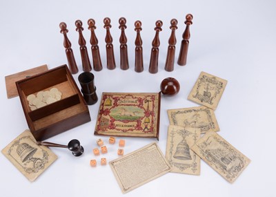 Lot 219 - An English 19th century ‘The Game of Schimmell or Bell & Hammer’