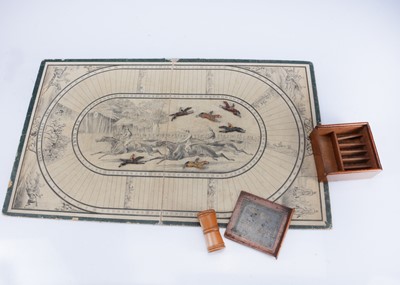 Lot 233 - A late 19th century ‘New Game - The steeple Chase’ folding board