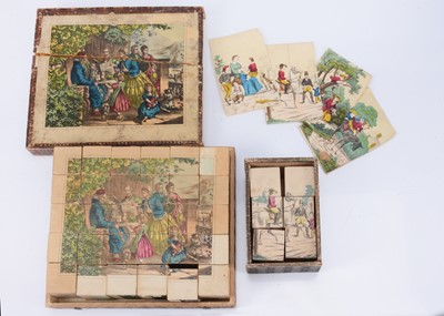 Lot 238 - Two 19th century picture block sets