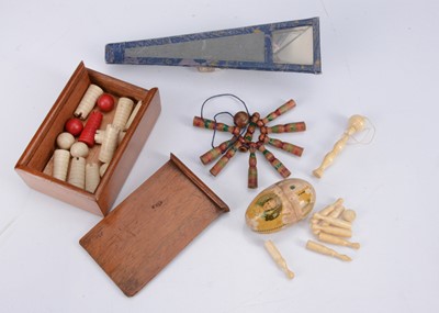 Lot 244 - An 19th century small bone cup and ball