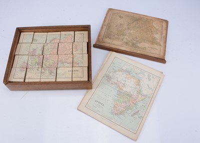 Lot 259 - A George Philip & Son maps picture blocks