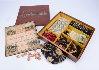 Lot 260 - An early 20th century ‘Spielmagazin’ games compendium