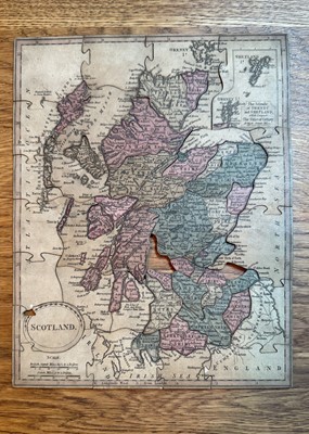 Lot 310 - An early 19th century ‘A New Dissected Map of Scotland for Teaching Youth Geography’ puzzle