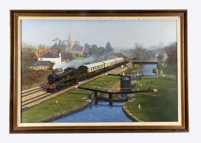 Lot 620 - Oil on Canvas Norman Elford Painted for the Great Western Saint Project