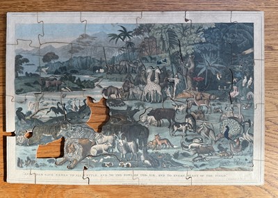 Lot 311 - A rare Edward Wallis Scripture Natural History dissected puzzle, circa 1855