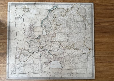Lot 314 - A mid 19th century  H G Collins ‘Collins’ Dissected Educational Maps - Europe’ puzzle