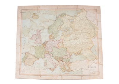Lot 322 - A W. Peacock Superior Dissected Maps ‘Europe’ puzzle