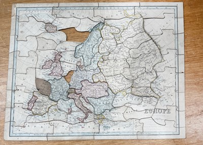 Lot 324 - A mid 19th century G. F. Cruchley ‘Europe’ dissected puzzle