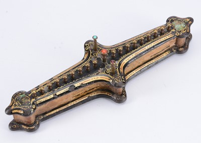 Lot 337 - An 19th century John Gill cast-iron long Whist marker