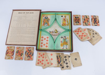 Lot 343 - An 19th century A Lion Fils (Paris) Jeu du Nain Jaune (Game of the Yellow Dwarf)