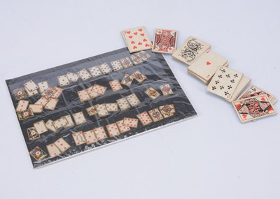 Lot 347 - An early 20th century C L Wust (Frankfurt) miniature playing cards