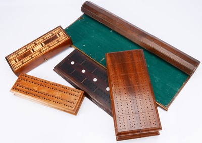 Lot 352 - A rolled portable card table surface