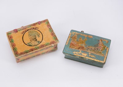 Lot 357 - Two small 18th century games counter boxes