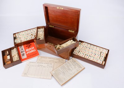 Lot 360 - A late 19th century bone Mah-Jong