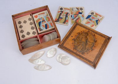 Lot 363 - Two George III Hunt & Sons playing card packs
