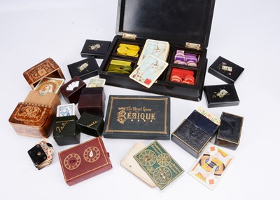 Lot 382 - Playing card boxes
