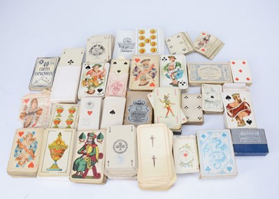 Lot 385 - A quantity of 20th century continental playing cards