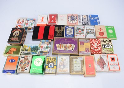 Lot 392 - Thirty-two packs of boxed playing cards