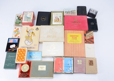 Lot 393 - Twenty-four packs of boxed playing cards