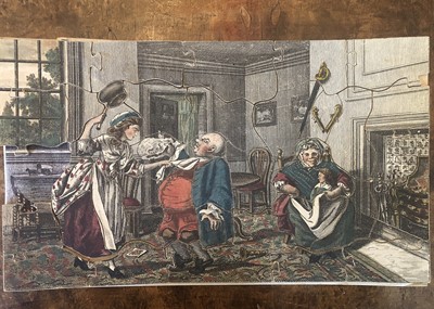 Lot 396 - A rare late 18th century Bowles & Carver Tristram Shandy dissected puzzle