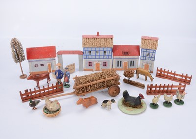 Lot 403 - An 19th century Erzgebirge wooden farm