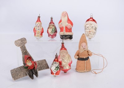Lot 407 - Antique and vintage Father Christmas decorations