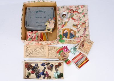 Lot 411 - Antique and vintage Christmas decorations