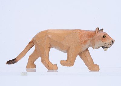 Lot 431 - Forest Toys of Brockenhurst lioness and giraffe