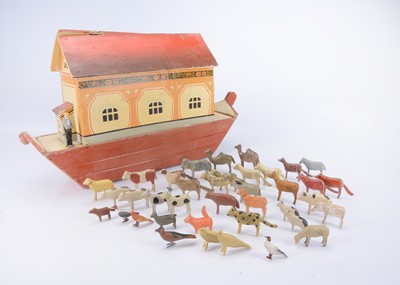 Lot 435 - An early 20th century German wooden Noah’s Ark