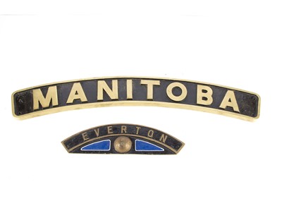 Lot 636 - Reproduction Brass Locomotive Name Plates