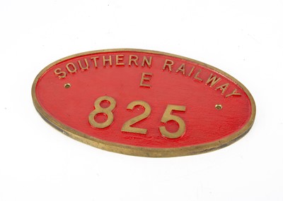 Lot 637 - Brass Reproduction Surplus Number Plate From S15 Class 825 North Yorkshire Moors Railway