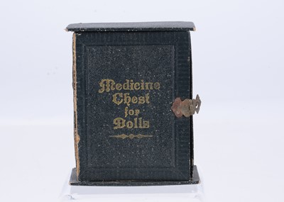 Lot 469 - A dolls or dolls’ house ‘Medicine Chest for Dolls’