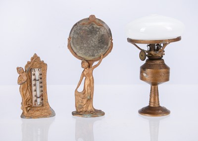 Lot 487 - Three early 20th century German cast-metal dolls’ house chattels
