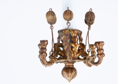 Lot 488 - A German dolls’ house gilt metal chandelier
