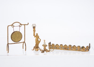Lot 491 - German gilt-metal dolls’ house chattels